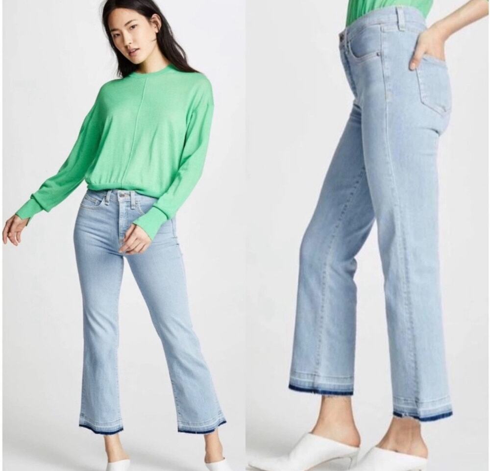Veronica Beard Jackie Fray Straight Leg Jeans Size 31